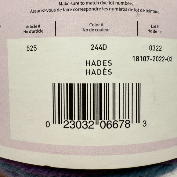 Lion Brand Mandala Yarn Hades 590 Yards 5.3oz Acrylic Crochet Knitting Lot of 2 - Picture 4 of 6